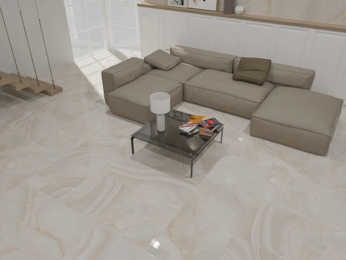 Керамогранит R 60*60 Onyx Crema фото 5