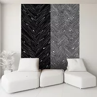 Интерьерная стеновая панель CHEVRON BLACK MACASSAR SILVER,CG