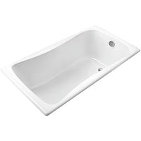 Чугунная ванна Jacob Delafon Blis 170x75, прямоугольная, белая