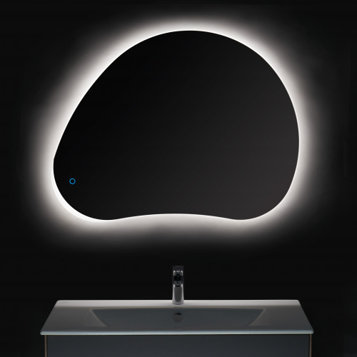Зеркало AQUATON Венто 100, серебристое, с подсветкой фото 2